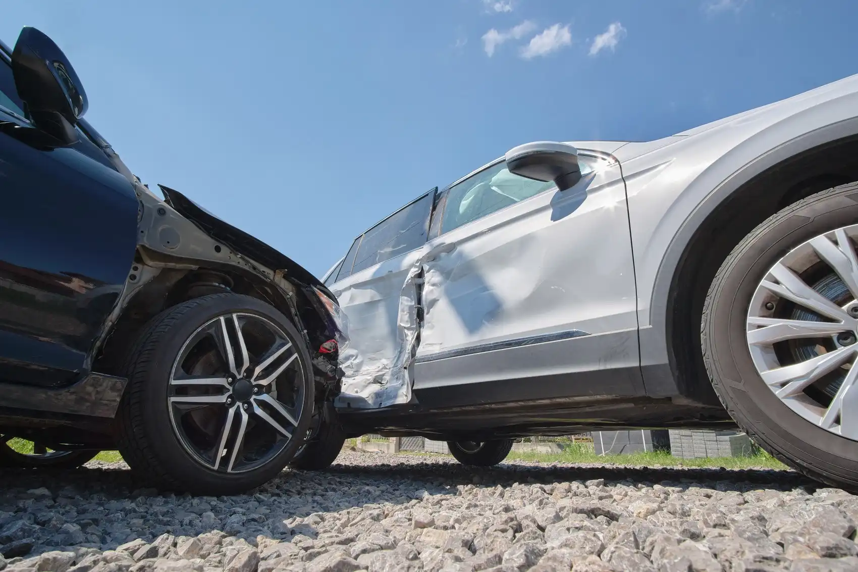 Side Impact Collision by Two Cars