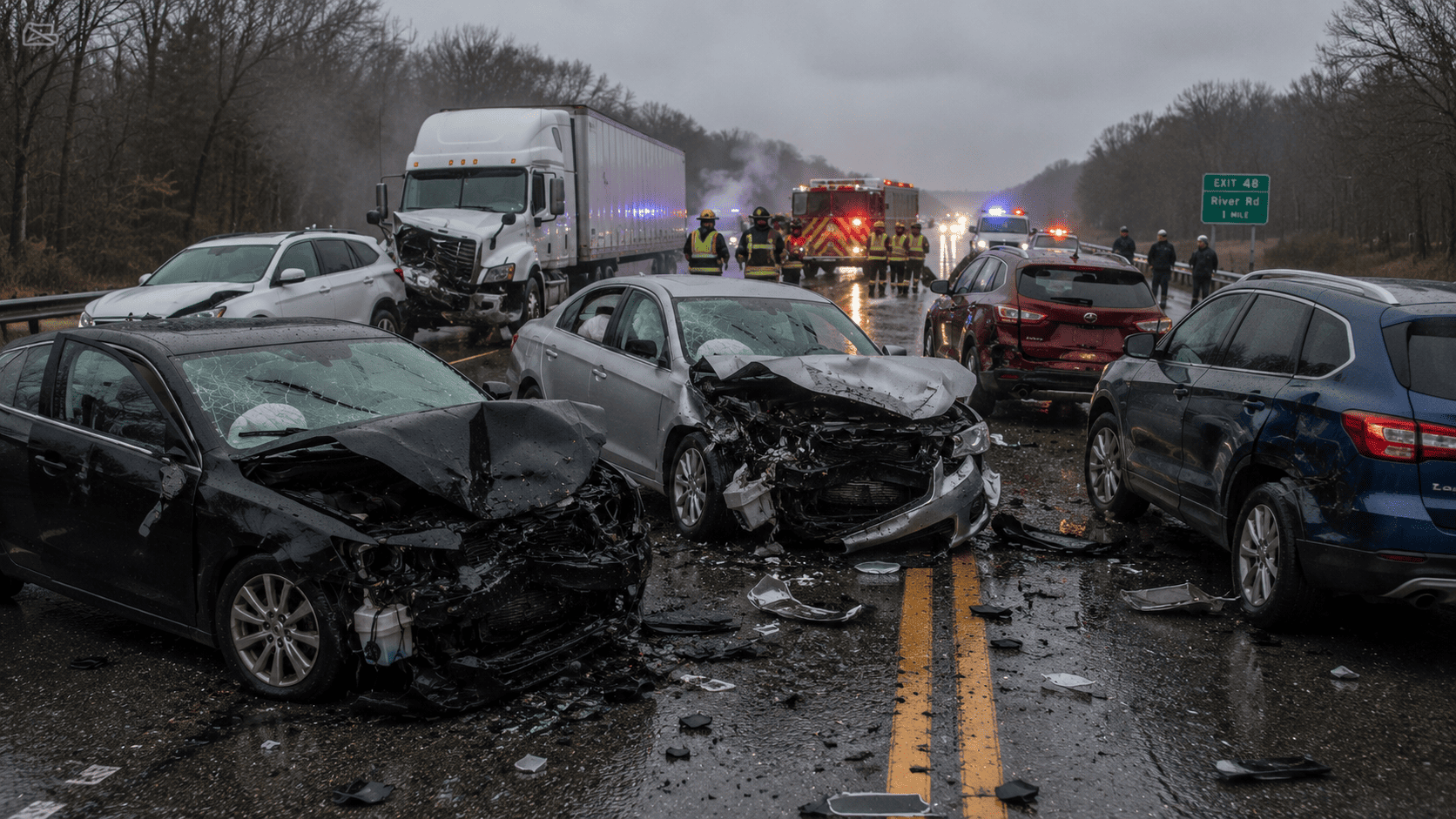 A black SUV crashed to a white SUV, highlighting a recent collision under Texas car insurance laws